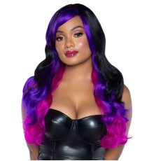 Leg Avenue Allure Multi Color Wig Black/Purple