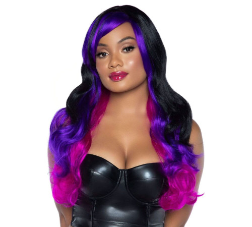 Leg Avenue Allure Multi Color Wig Black/Purple