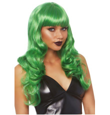 Хвиляста перука Leg Avenue Misfit Long Wavy Wig Green, довга, реалістичний вигляд, 61 см