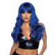 Хвиляста перука Leg Avenue Misfit Long Wavy Wig Blue, довга, реалістичний вигляд, 61 см