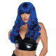 Хвиляста перука Leg Avenue Misfit Long Wavy Wig Blue, довга, реалістичний вигляд, 61 см