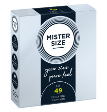 Презервативи Mister Size - pure feel - 49 (3 condoms), товщина 0,05 мм