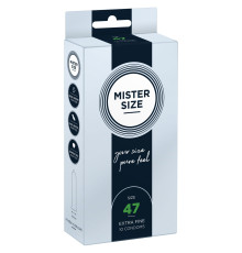 Презервативи Mister Size - pure feel - 47 (10 condoms), товщина 0,05 мм