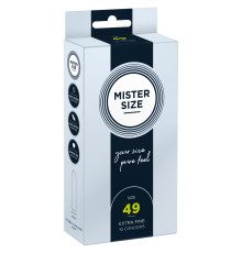 Презервативи Mister Size - pure feel - 49 (10 condoms), товщина 0,05 мм