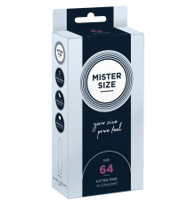 Презервативи Mister Size - pure feel - 64 (10 condoms), товщина 0,05 мм