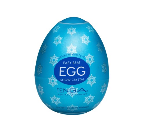 Мастурбатор-яйце Tenga Egg Snow Crystal з охолоджувальним лубрикантом