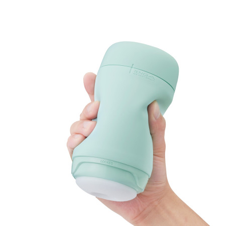 Мастурбатор TENGA PUFFY MINT GREEN, ультрам’який матеріал, багаторазовий, наскрізний