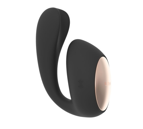 Смарт-вібратор LELO Ida Wave Black, вагінально-кліторальний, технологія WaveMotion, 2 мотори