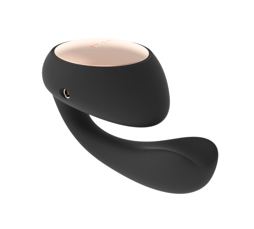 Смарт-вібратор LELO Ida Wave Black, вагінально-кліторальний, технологія WaveMotion, 2 мотори