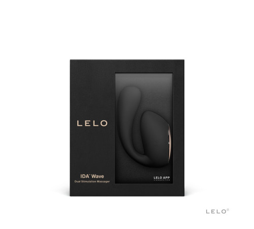 Смарт-вібратор LELO Ida Wave Black, вагінально-кліторальний, технологія WaveMotion, 2 мотори