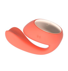 Смарт-вібратор LELO Ida Wave Coral Red, вагінально-кліторальний, технологія WaveMotion, 2 мотори