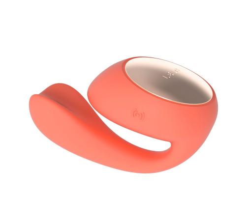 Смарт-вібратор LELO Ida Wave Coral Red, вагінально-кліторальний, технологія WaveMotion, 2 мотори