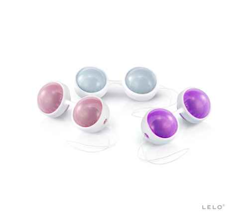 Набір вагінальних кульок LELO Beads Plus, діаметр 3,5 см, змінне навантаження 2х28, 2х37 та 2х60 г