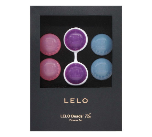 Набір вагінальних кульок LELO Beads Plus, діаметр 3,5 см, змінне навантаження 2х28, 2х37 та 2х60 г