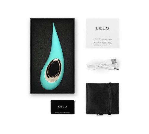 Кліторальний вібратор LELO DOT Aqua, точкова стимуляція, технологія Infinite Loop