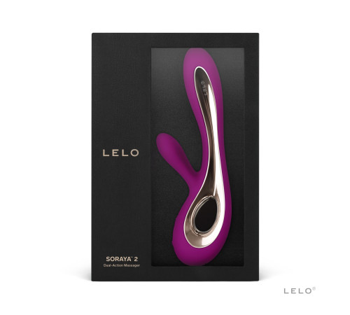 Вібратор-кролик LELO Soraya 2 Deep Rose, 12 режимів вібрації, до 4 годин роботи