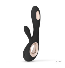 Вібратор-кролик LELO Soraya Wave Black, манливі рухи стовбура