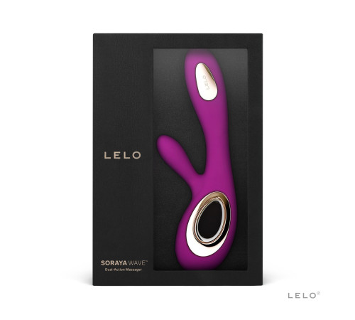 Вібратор-кролик LELO Soraya Wave Deep Rose, манливі рухи стовбура