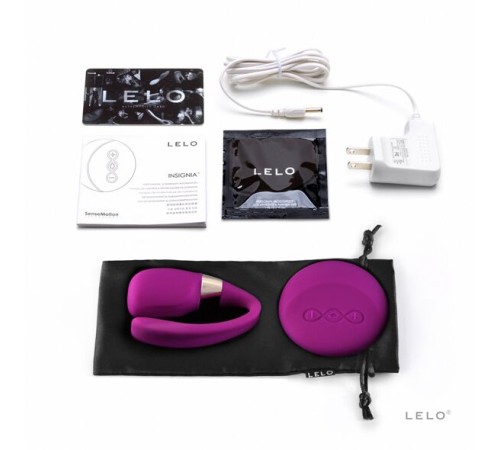 Вібратор для пар LELO Tiani 3 Deep Rose, 2 мотори, пульт ДК