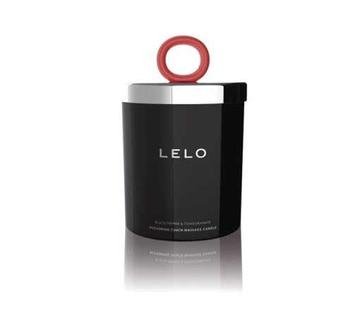 Масажна свічка LELO Massage Candle Black Pepper & Pomegranate, соєвий віск, 36 годин горіння