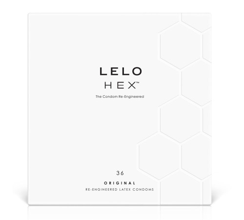 Презервативи LELO HEX Condoms Original 36 Pack, тонкі та суперміцні