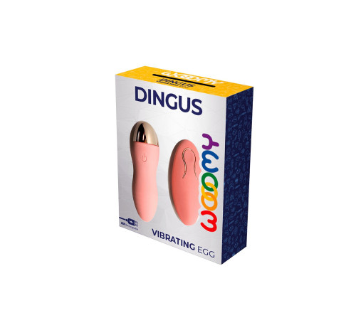 Віброяйце Wooomy Dingus Vibrating Egg, з пультом керування, 10 режимів