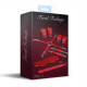 Набір Feral Feelings BDSM Kit 5 Red, наручники, поножі, хрестовина, маска, падл