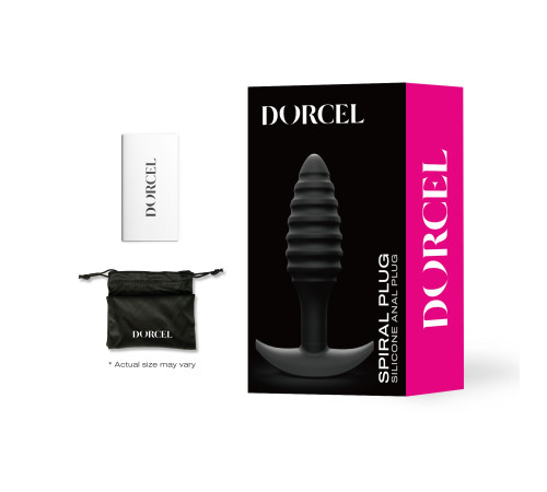 Анальна пробка Dorcel SPIRAL PLUG, діаметр 3 см, силікон