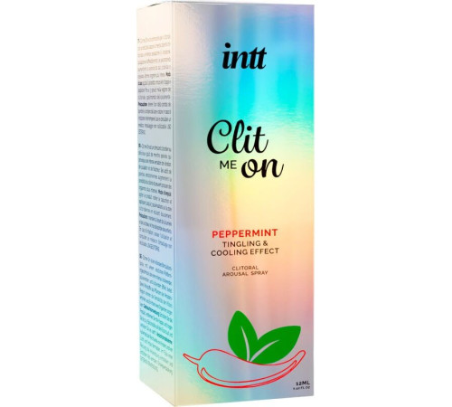 Збуджувальний спрей для клітора Intt Clit Me On Peppermint Cooling Effect 12 мл, охолоджувальний ефе