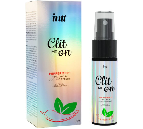 Збуджувальний спрей для клітора Intt Clit Me On Peppermint Cooling Effect 12 мл, охолоджувальний ефе