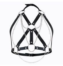 Портупея жіноча Art of Sex - Aiden Leather harness, Чорна XS-M