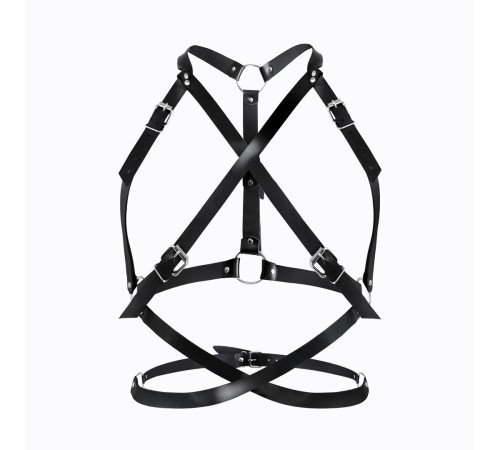 Портупея жіноча Art of Sex - Agnessa Leather harness, Чорний XS-M