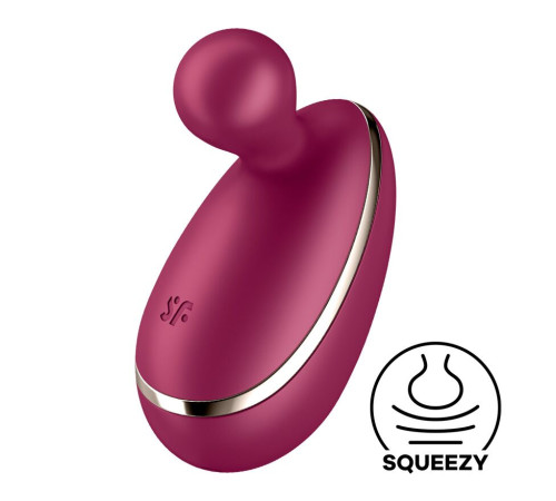 Вібратор для зовнішньої стимуляції Satisfyer Spot On 1 Berry, гнучкий відросток