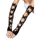 Мітенки Leg Avenue Butterfly applique arm warmers Black, метелики