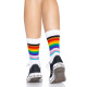 Шкарпетки жіночі в смужку Leg Avenue Pride crew socks Rainbow, 37–43 розмір