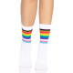 Шкарпетки жіночі в смужку Leg Avenue Pride crew socks Rainbow, 37–43 розмір