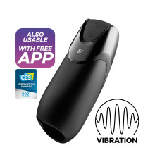 Смарт-мастурбатор з вібрацією Satisfyer Men Vibration+, 2 мотори, 14 режимів, водонепроникний