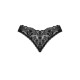 Мереживні стрінги Obsessive Donna Dream crotchless thong M/L Black, відкритий доступ