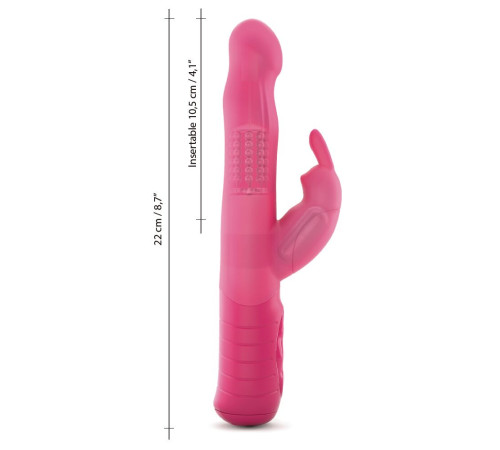 Вібратор-кролик Dorcel Baby Rabbit Magenta 2.0 з перлинним масажем і головкою, що обертається