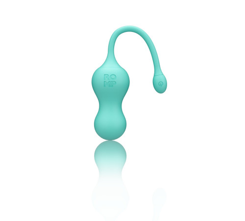 Віброяйце для точки G з пультом керування Romp Cello Light Teal, водонепроникне