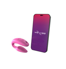 Смарт-вібратор для пар We-Vibe Sync 2 Rose, 10 віброрежимів, пульт ДК