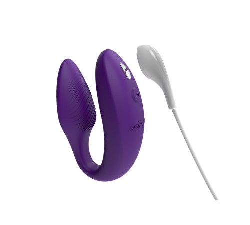 Смарт-вібратор для пар We-Vibe Sync 2 Purple, 10 віброрежимів, пульт ДК