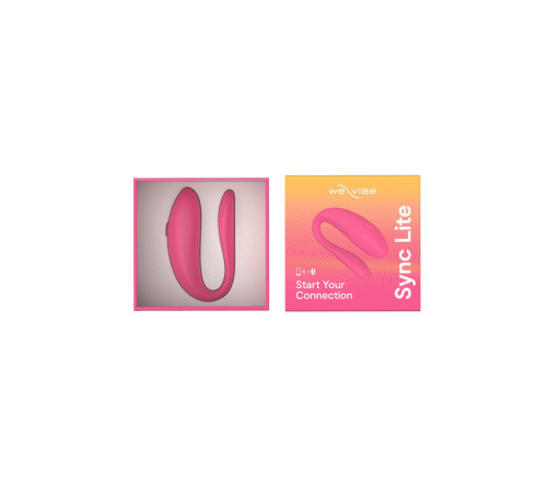 Смарт-вібратор для пар We-Vibe Sync Lite Pink, 10 віброрежимів, можна поєднувати з проникним сексом