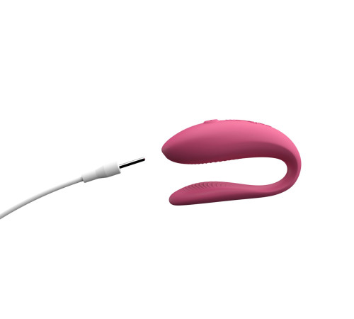 Смарт-вібратор для пар We-Vibe Sync Lite Pink, 10 віброрежимів, можна поєднувати з проникним сексом