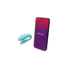 Смарт-вібратор для пар We-Vibe Sync Lite Aqua, 10 віброрежимів, можна поєднувати з проникним сексом