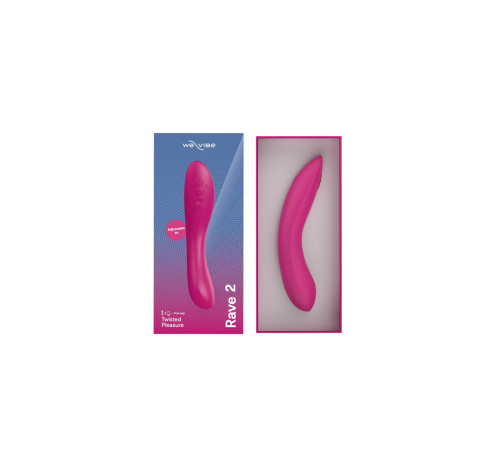 Смарт-вібратор We-Vibe Rave 2 Twisted Pleasure Pink, для точки G та входу в піхву, 2 мотори