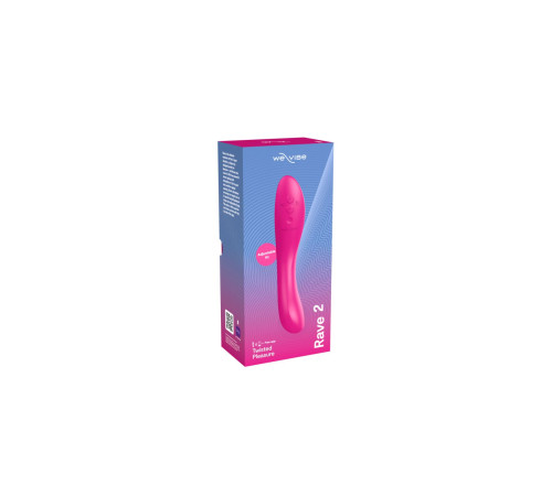 Смарт-вібратор We-Vibe Rave 2 Twisted Pleasure Pink, для точки G та входу в піхву, 2 мотори