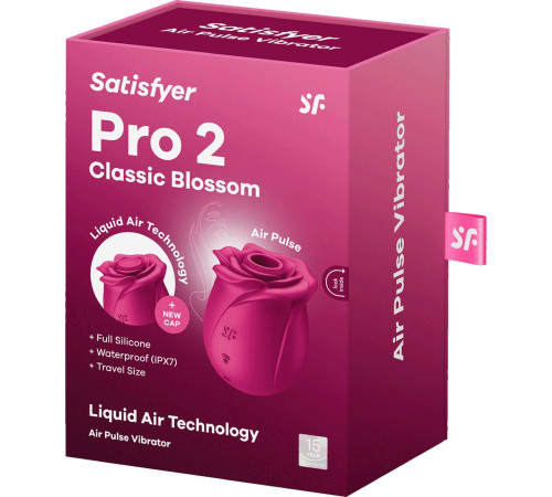 Вакуумний кліторальний стимулятор Satisfyer Pro 2 Classic Blossom, технологія Liquid Air