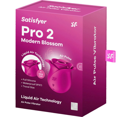 Вакуумний кліторальний стимулятор Satisfyer Pro 2 Modern Blossom, технологія Liquid Air