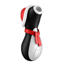 Вакуумний кліторальний стимулятор Satisfyer Penguin Holiday Edition, у шапочці та шарфі